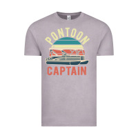 Vintage Zinc pontoon captain vintage boating party funny gift for pontooning lover Vintage Tee - linhVisuals