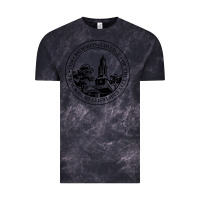 Cloud Black brooklyn college seal Vintage Tee - linhVisuals