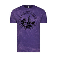 Cloud Purple brooklyn college seal Vintage Tee - linhVisuals