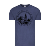 Vintage Denim brooklyn college seal Vintage Tee - linhVisuals
