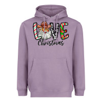 Lavender Love Christmas Santa Heavyweight Hoodie - CowhideDigitalArt
