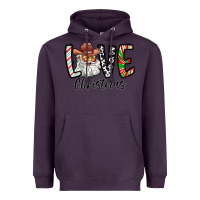 Plum Love Christmas Santa Heavyweight Hoodie - CowhideDigitalArt