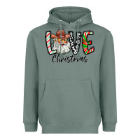 Sage Love Christmas Santa Heavyweight Hoodie - CowhideDigitalArt