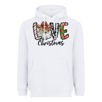 White Love Christmas Santa Heavyweight Hoodie - CowhideDigitalArt