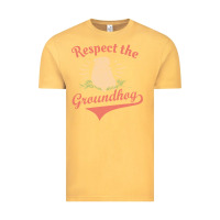 Vintage Mustard respect the groundhog happy groundhog day vintage Vintage Tee - linhVisuals