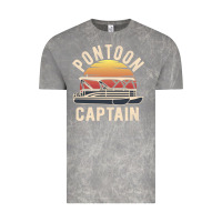 Cloud Rock retro pontoon captain of the boat funny river cruising gift for pontoo Vintage Tee - linhVisuals