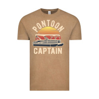 Vintage Coffee retro pontoon captain of the boat funny river cruising gift for pontoo Vintage Tee - linhVisuals
