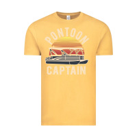 Vintage Mustard retro pontoon captain of the boat funny river cruising gift for pontoo Vintage Tee - linhVisuals