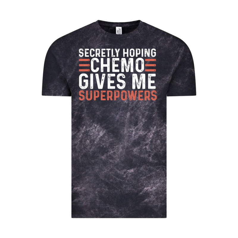 Secretly Hoping Chemo Gives Me Superpowers Cancer Awareness Gifts Vintage Tee by linhVisuals | Teevron