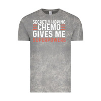 Cloud Rock secretly hoping chemo gives me superpowers cancer awareness gifts Vintage Tee - linhVisuals