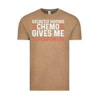 Vintage Coffee secretly hoping chemo gives me superpowers cancer awareness gifts Vintage Tee - linhVisuals