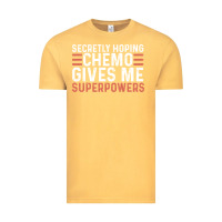 Vintage Mustard secretly hoping chemo gives me superpowers cancer awareness gifts Vintage Tee - linhVisuals