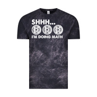 Cloud Black shhh i'm doing math gym funny bodybuilding weightlifting humor quote Vintage Tee - linhVisuals
