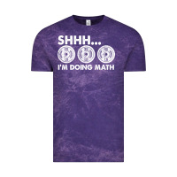 Cloud Purple shhh i'm doing math gym funny bodybuilding weightlifting humor quote Vintage Tee - linhVisuals