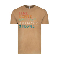 Vintage Camel siberian husky dog i like coffee my husky and maybe 3 people vintage d Vintage Tee - linhVisuals