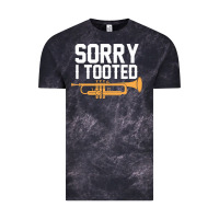 Sorry I Tooted Funny Trumpet Player Pun Gift Sarcastic Humor Quote Vintage Tee | Teevron