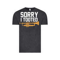 Vintage Black sorry i tooted funny trumpet player pun gift sarcastic humor quote Vintage Tee - linhVisuals