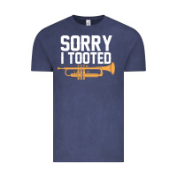 Vintage Denim sorry i tooted funny trumpet player pun gift sarcastic humor quote Vintage Tee - linhVisuals