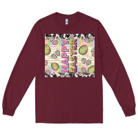 Happy Easter With Cowhide Long Sleeve Tee | Teevron