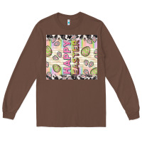 Chestnut happy easter with cowhide Long Sleeve Tee - TumblerDesignByShophia