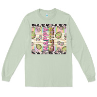 Matcha happy easter with cowhide Long Sleeve Tee - TumblerDesignByShophia