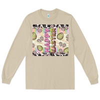 Mushroom happy easter with cowhide Long Sleeve Tee - TumblerDesignByShophia