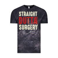 Cloud Black straight outta surgery funny get well soon gifts post surgery supporti Vintage Tee - linhVisuals