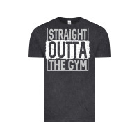 Vintage Black straight outta the gym Vintage Tee - linhVisuals