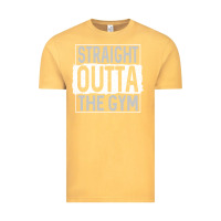 Vintage Mustard straight outta the gym Vintage Tee - linhVisuals