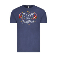 Vintage Denim sweet but twisted candy cane christmas humor funny and cute gifts for Vintage Tee - linhVisuals
