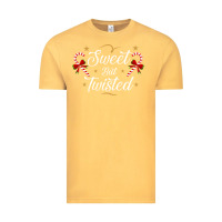Vintage Mustard sweet but twisted candy cane christmas humor funny and cute gifts for Vintage Tee - linhVisuals
