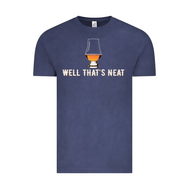 That's Neat Whiskey Funny Saying Vintage Tee by linhVisuals | Teevron