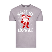 Vintage Zinc where my ho's at funny santa christmas pun naughty xmas humor gift Vintage Tee - linhVisuals