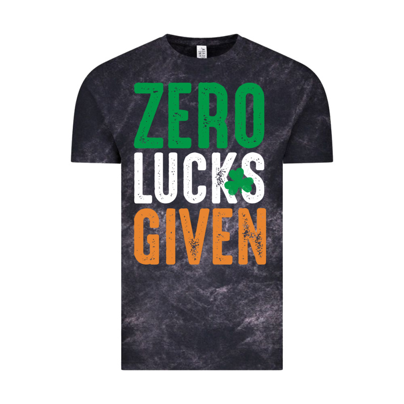 Zero Lucks Given Funny St Patricks Day Joke Quote Lucky Shamrock Irela Vintage Tee by linhVisuals | Teevron
