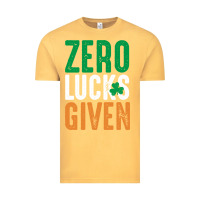 Vintage Mustard zero lucks given funny st patricks day joke quote lucky shamrock irela Vintage Tee - linhVisuals
