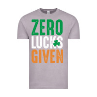 Vintage Zinc zero lucks given funny st patricks day joke quote lucky shamrock irela Vintage Tee - linhVisuals