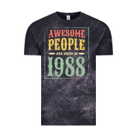 Cloud Black vintage 1988 awesome people are born in 1988 31st birthday gift for me Vintage Tee - linhVisuals