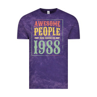 Cloud Purple vintage 1988 awesome people are born in 1988 31st birthday gift for me Vintage Tee - linhVisuals