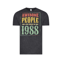 Vintage 1988 Awesome People Are Born In 1988 31st Birthday Gift For Me Vintage Tee | Teevron