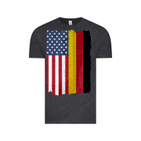 Vintage Black united states with germany flag mix us and german country flags Vintage Tee - linhVisuals
