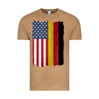 Vintage Camel united states with germany flag mix us and german country flags Vintage Tee - linhVisuals