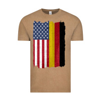 United States With Germany Flag Mix Us And German Country Flags Vintage Tee | Teevron