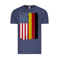 Vintage Denim united states with germany flag mix us and german country flags Vintage Tee - linhVisuals