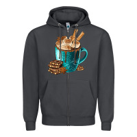 Smoke Chocolate And Coffee Zipper Hoodie - FaDigitalArtStudio