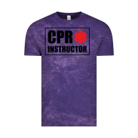 Cloud Purple cpr instructor Vintage Tee - linhVisuals