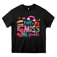 Black little miss fifth grade Heavy Core Tee - NancyCooperArtShop