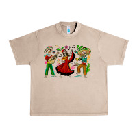 French Oak Mexican Skeletons Urban Heavy Tee - texasbilliewilder