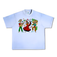 Grape Ice Mexican Skeletons Urban Heavy Tee - texasbilliewilder