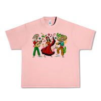 Salmon Mexican Skeletons Urban Heavy Tee - texasbilliewilder
