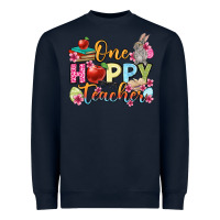 Navy Easter Day One hoppy Teacher Heavyweight Sweatshirt - OliviaCreatesArt